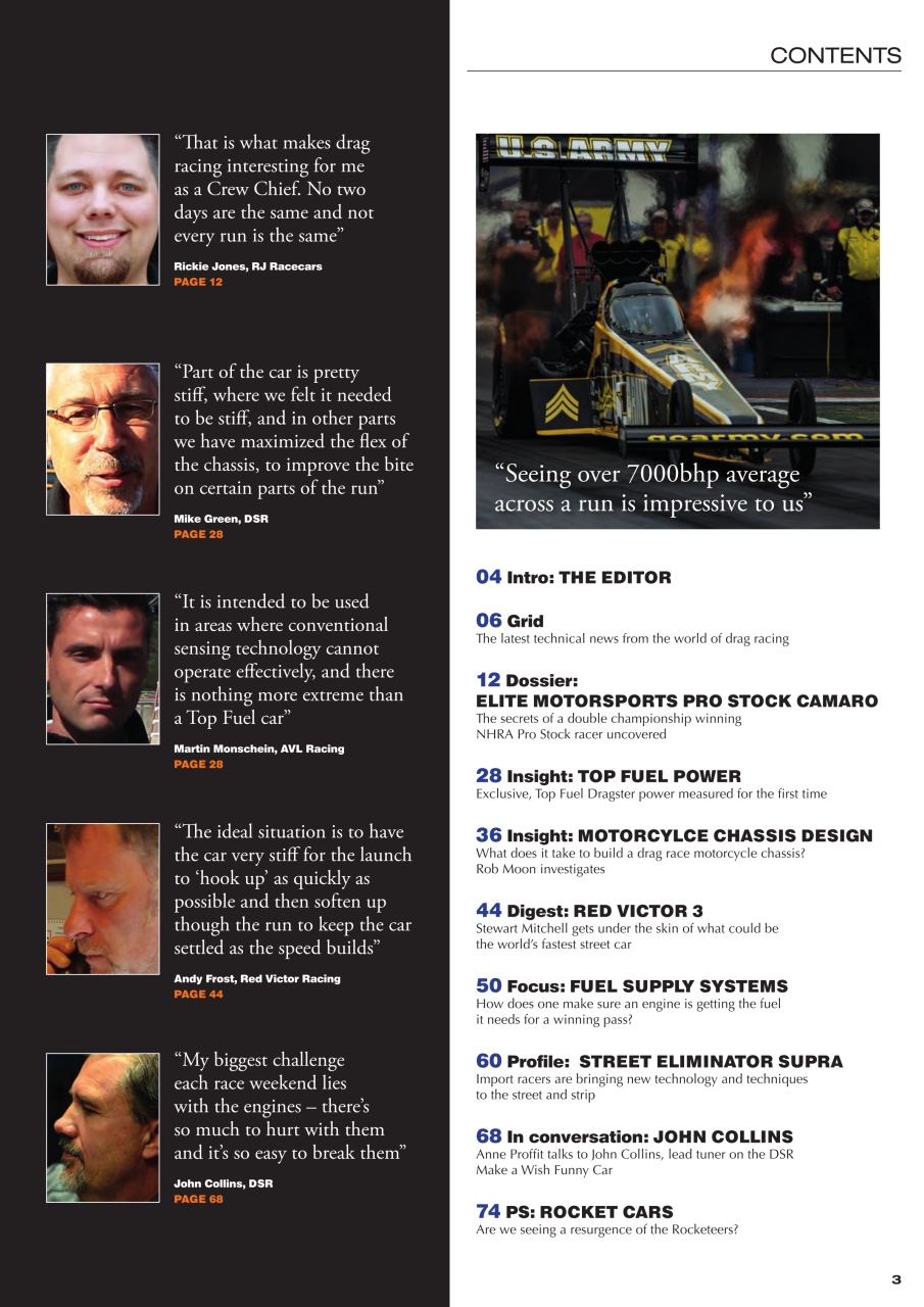 DRAG Race Technology Preview Pages