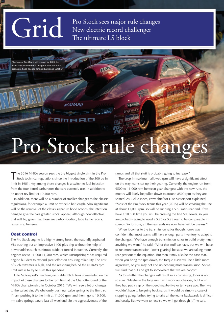 DRAG Race Technology Preview Pages