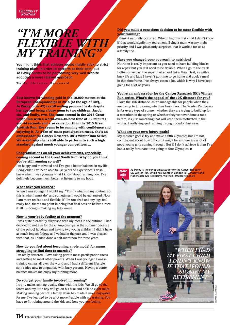 Women’s Running Preview Pages