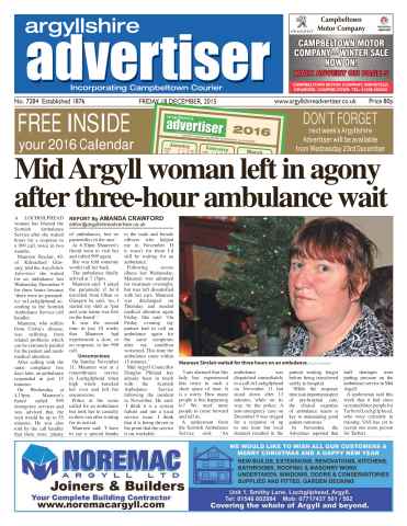 Argyllshire Advertiser issue 18 December 2015