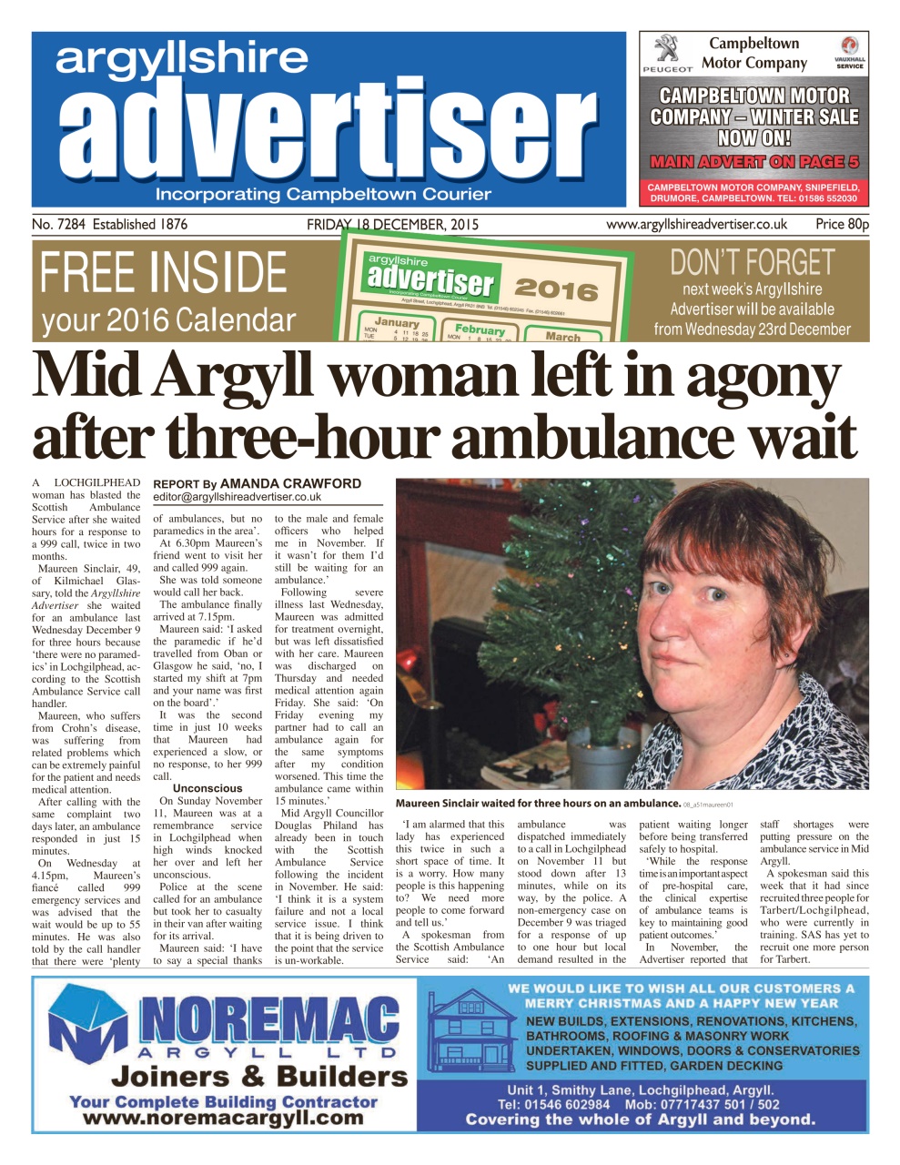 Argyllshire Advertiser Preview Pages