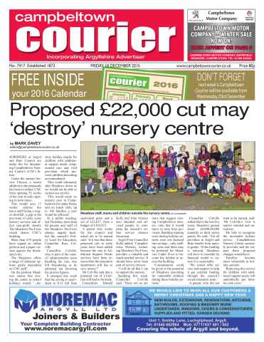 Campbeltown Courier issue 18 December 2015