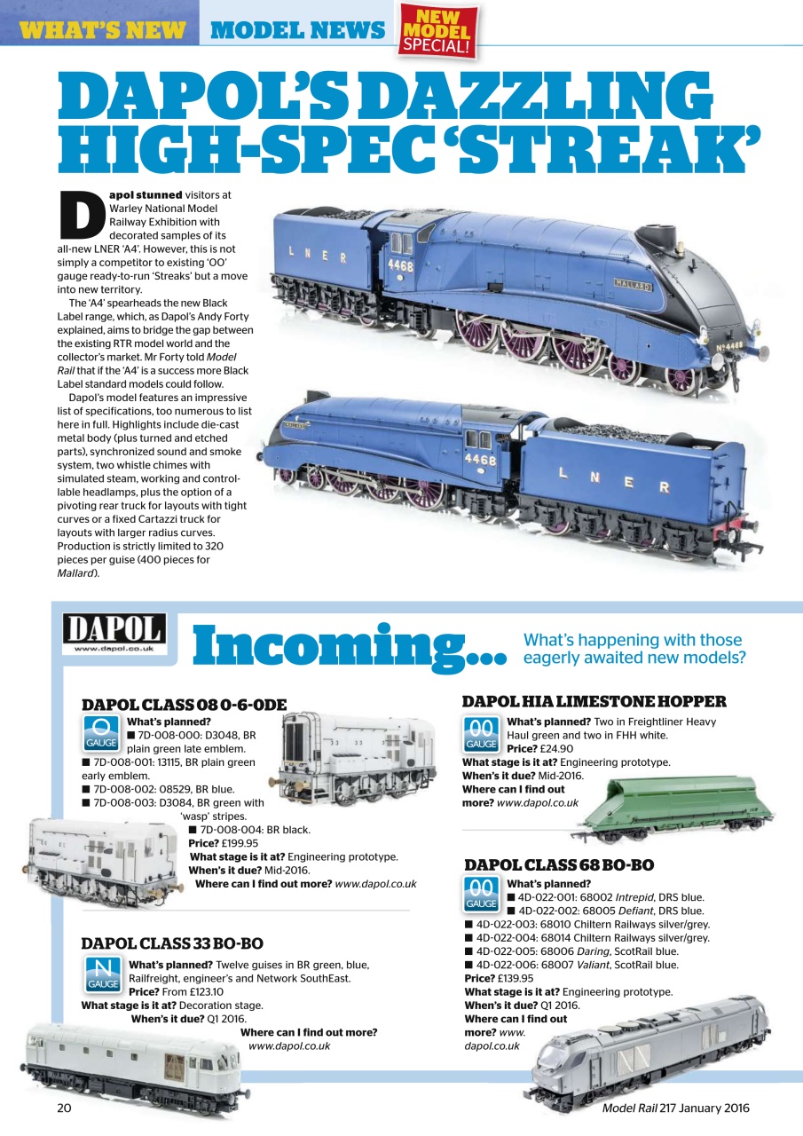 Model Rail Preview Pages