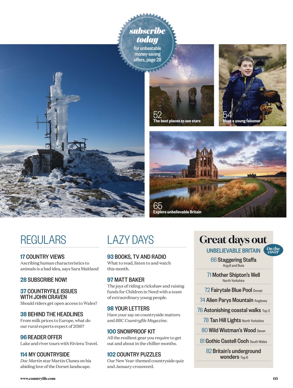 BBC Countryfile Magazine Preview Pages