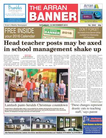 Arran Banner issue 19 December 2015