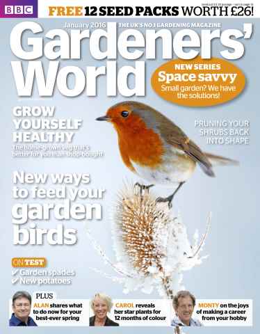 BBC Gardeners’ World Magazine issue January 2016