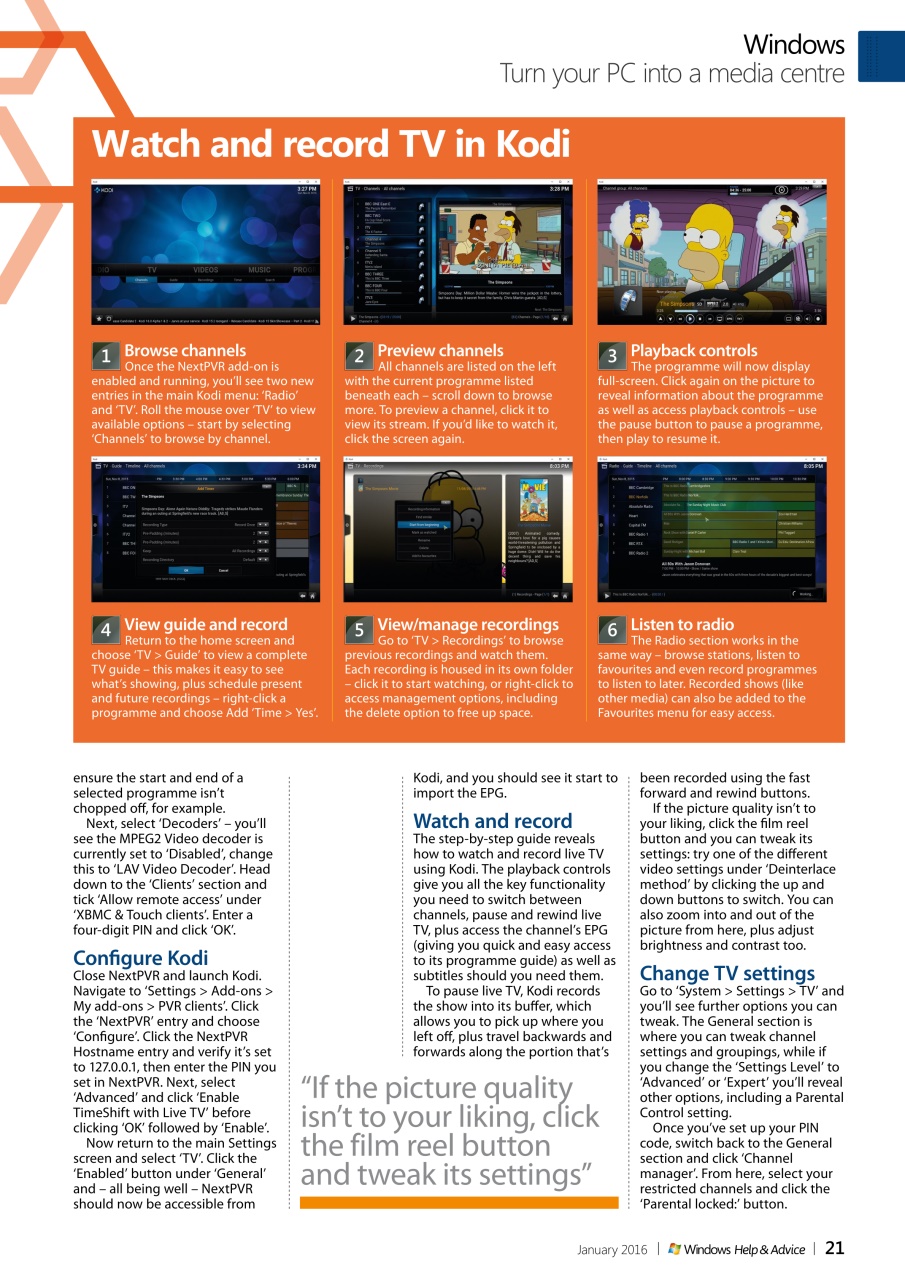 Windows Help & Advice Preview Pages