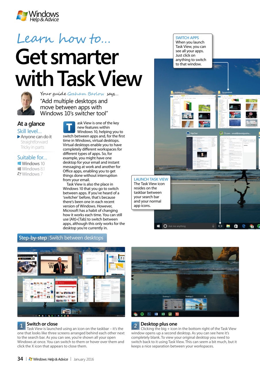 Windows Help & Advice Preview Pages