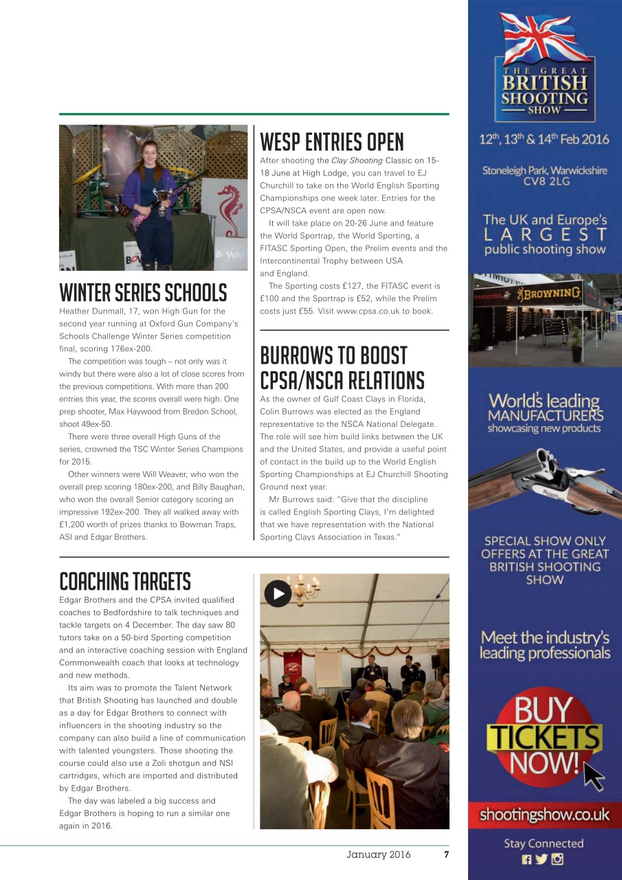 Clay Shooting Preview Pages