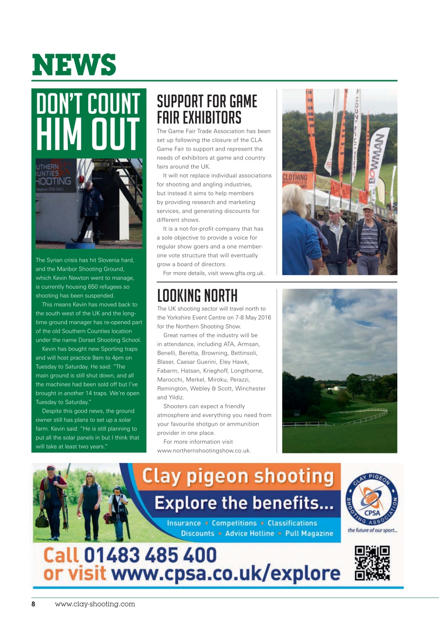 Clay Shooting Preview Pages