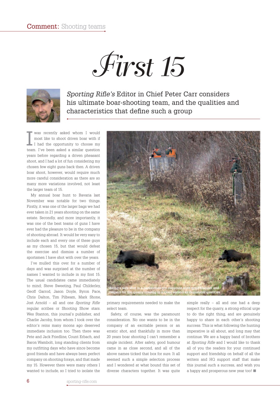 Sporting Rifle Preview Pages