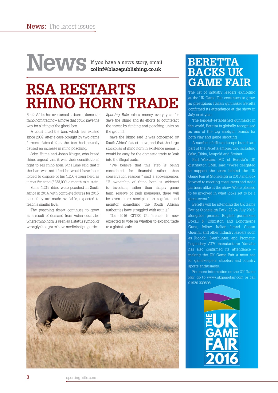 Sporting Rifle Preview Pages