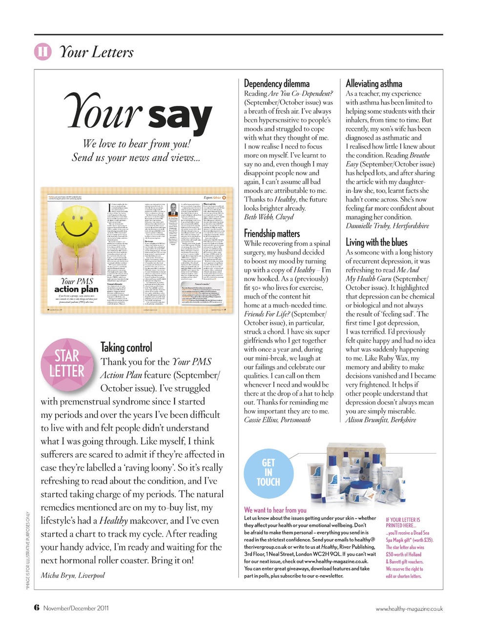 Healthy Magazine Preview Pages