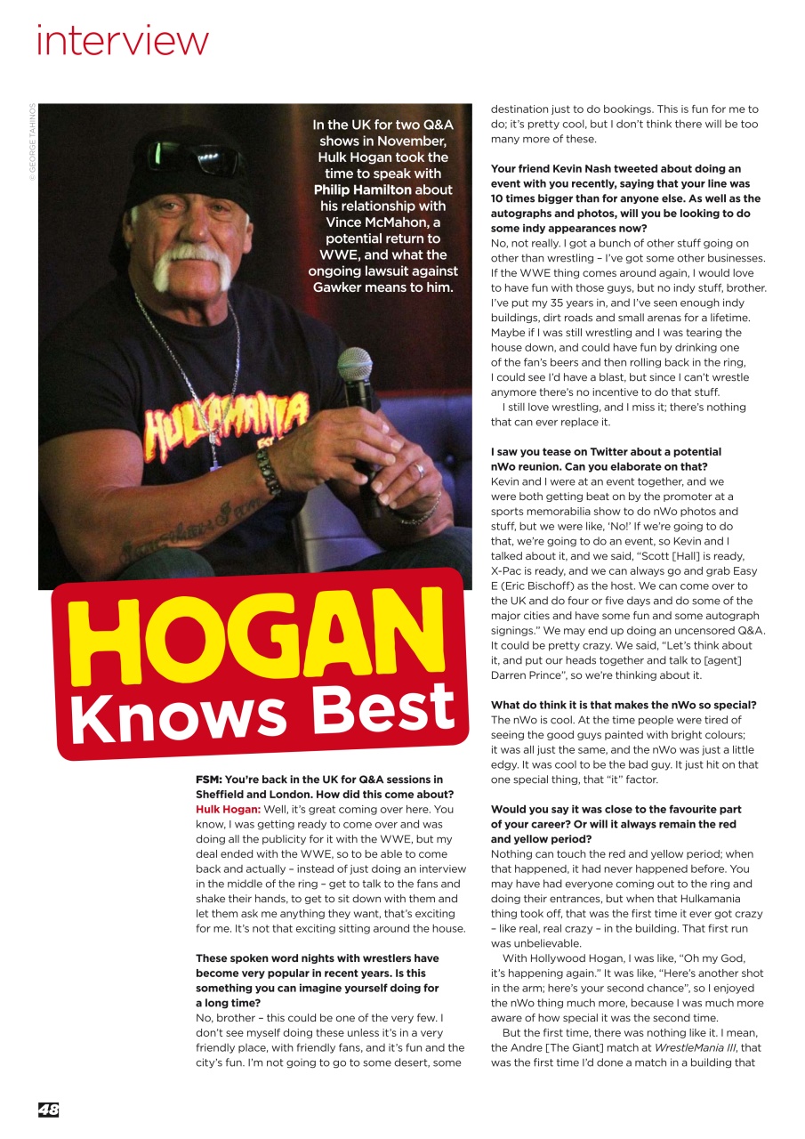 Wrestletalk Magazine Preview Pages