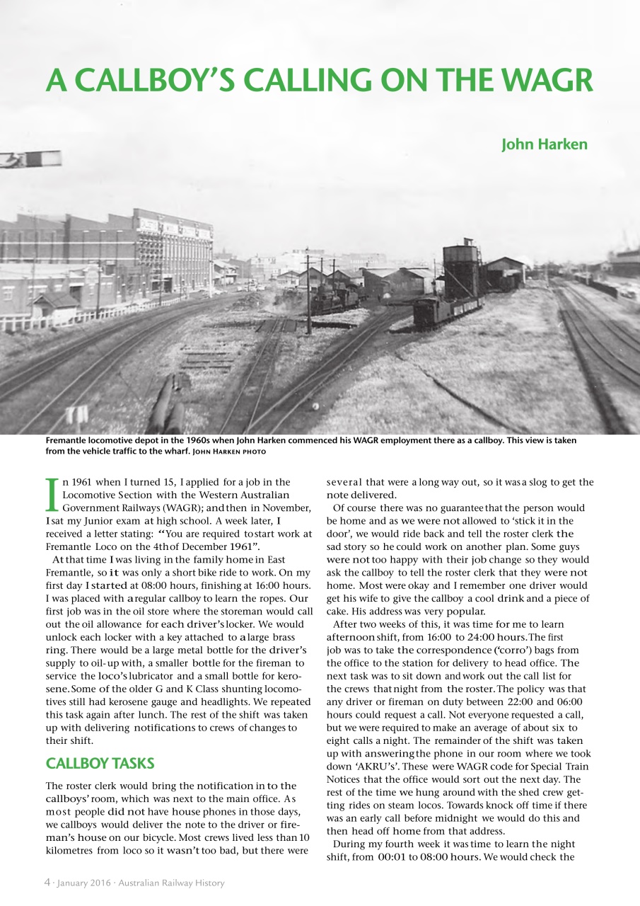 Australian Railway History Preview Pages