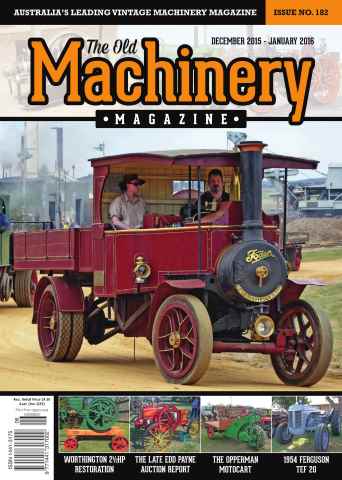 The Old Machinery Magazine issue December January