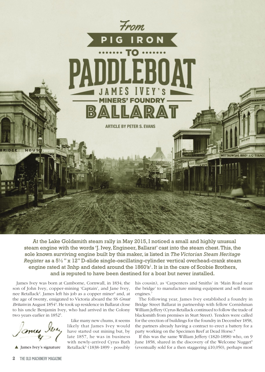 The Old Machinery Magazine Preview Pages