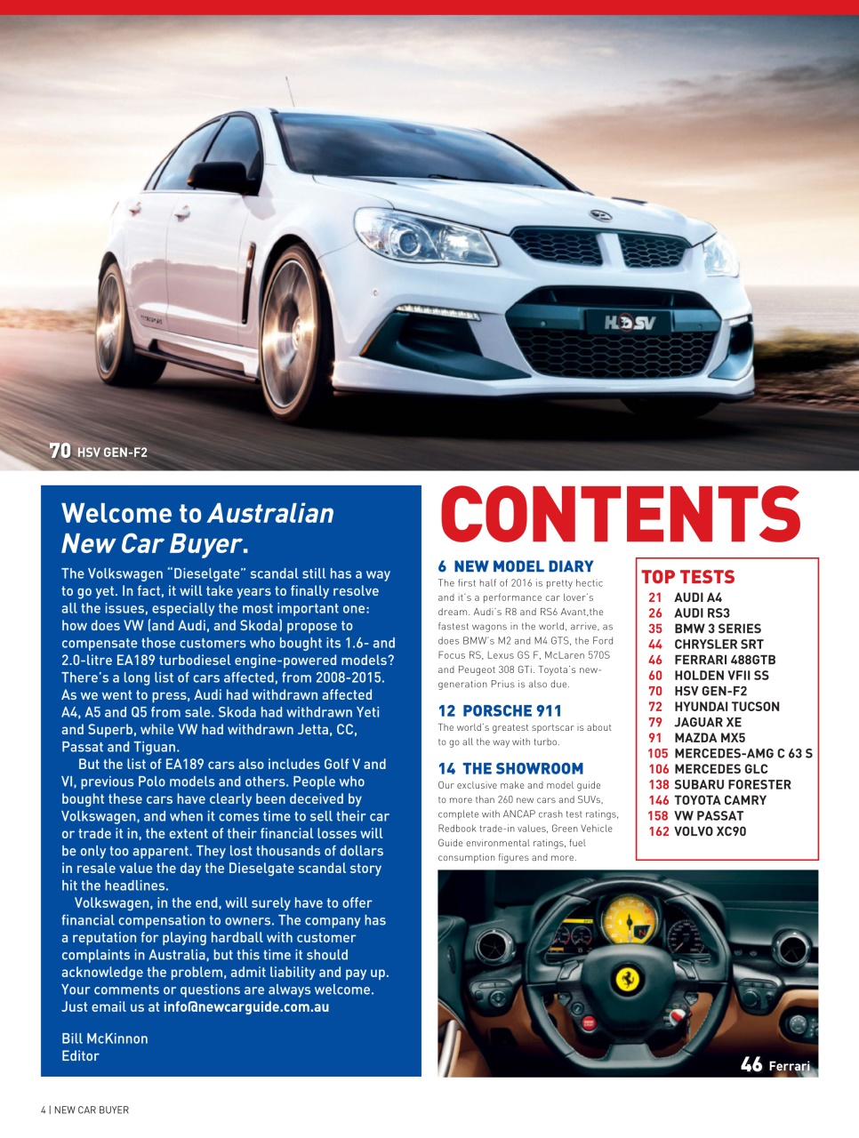 Australian New Car & SUV Buyers Guide Preview Pages
