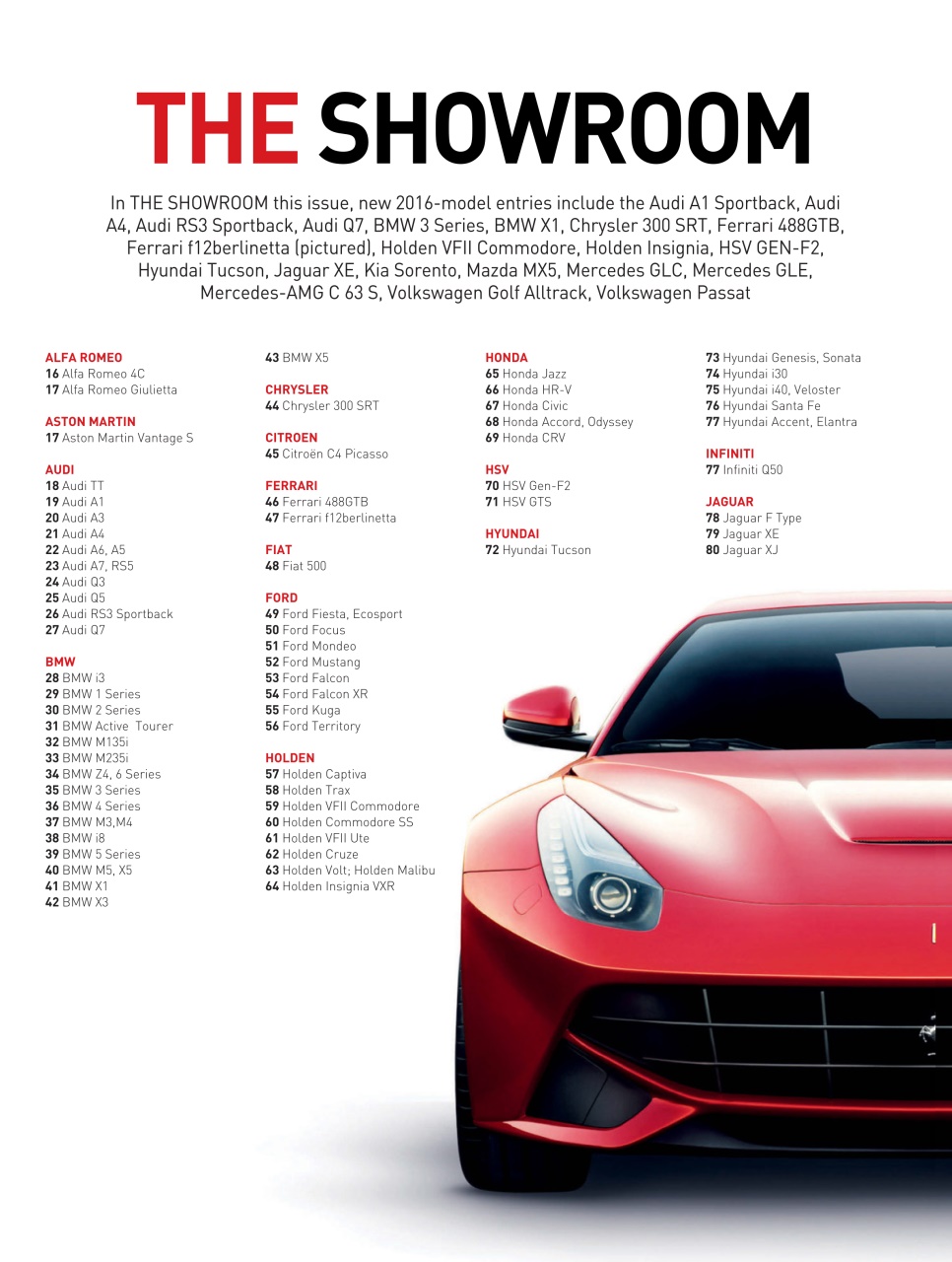 Australian New Car & SUV Buyers Guide Preview Pages