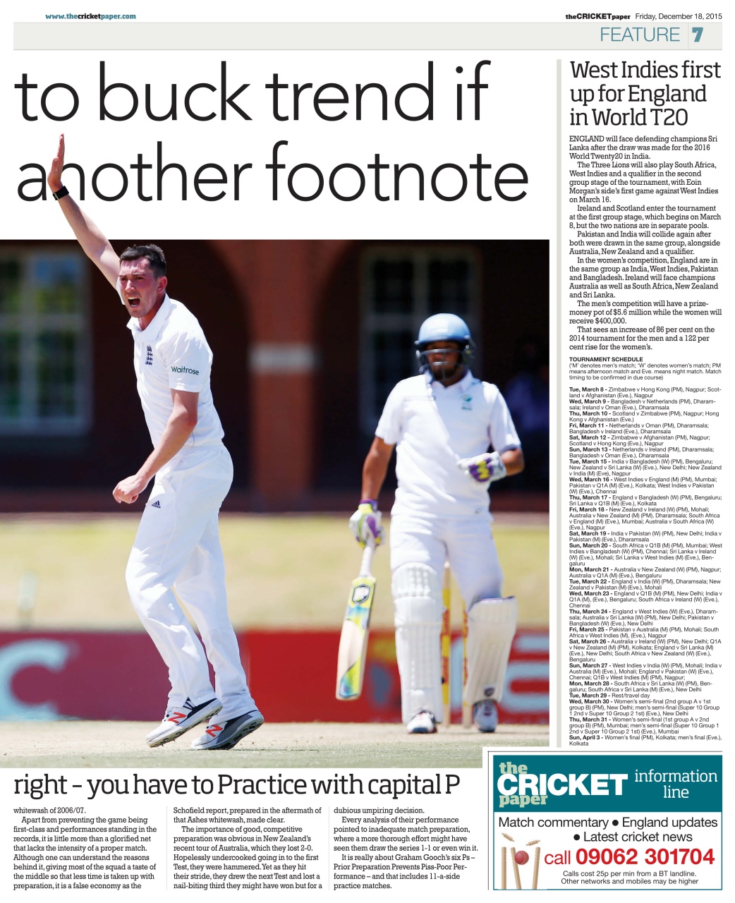 The Cricket Paper Preview Pages