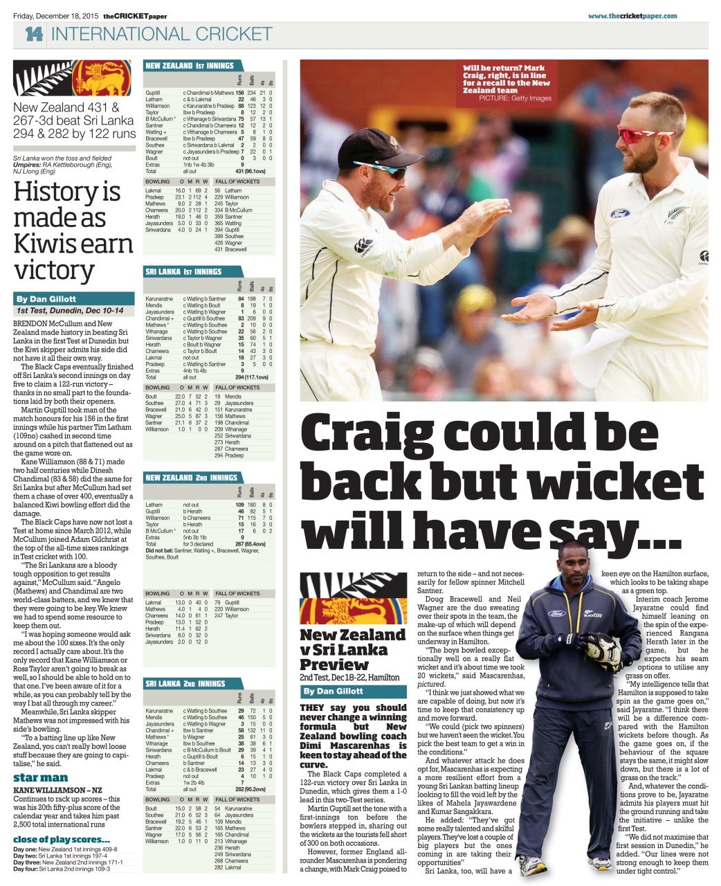 The Cricket Paper Preview Pages