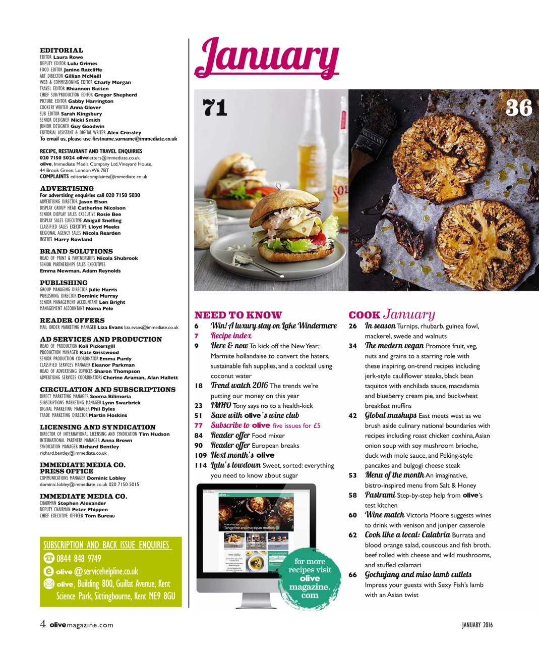 Olive Magazine Preview Pages