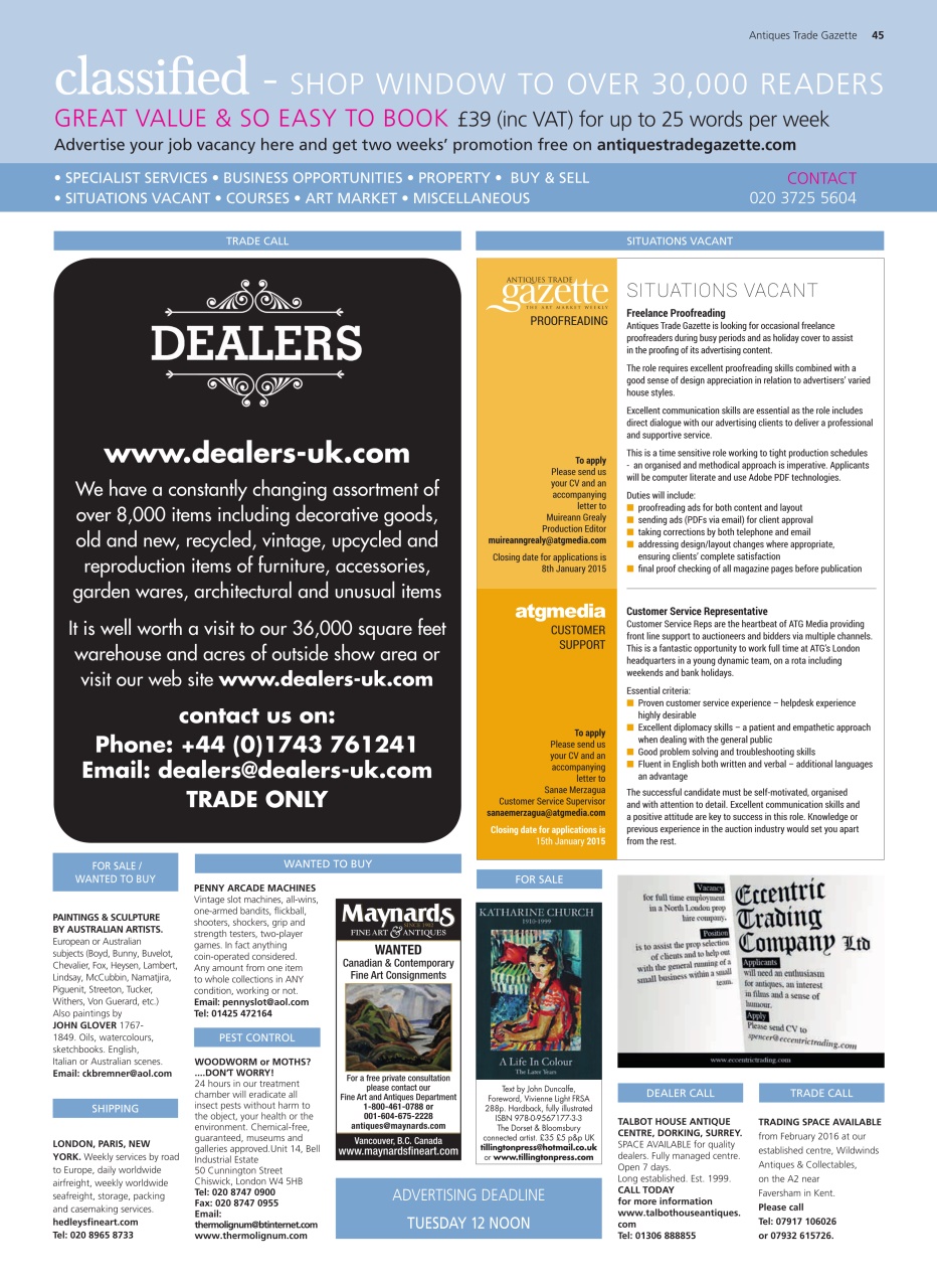 Antiques Trade Gazette Preview Pages