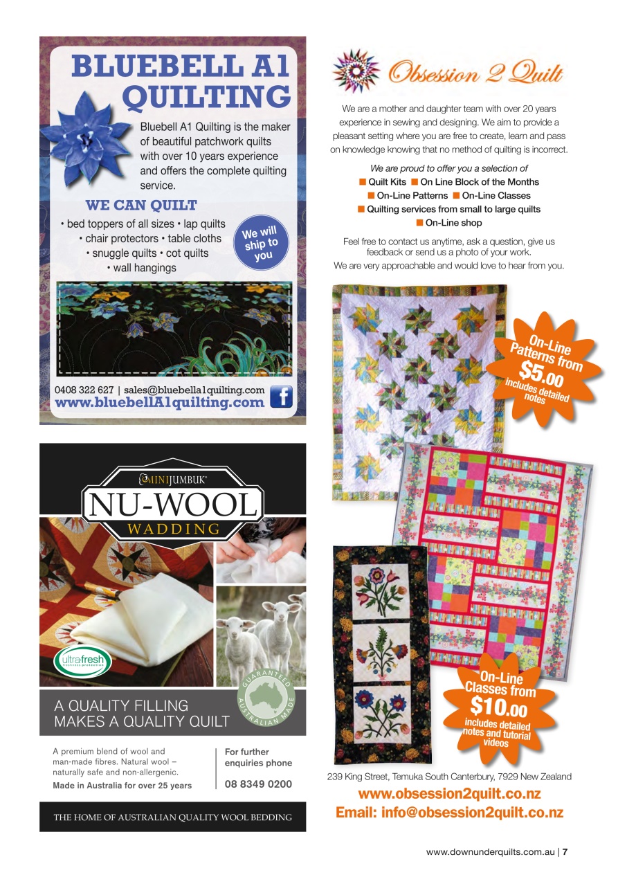 Down Under Quilts Preview Pages