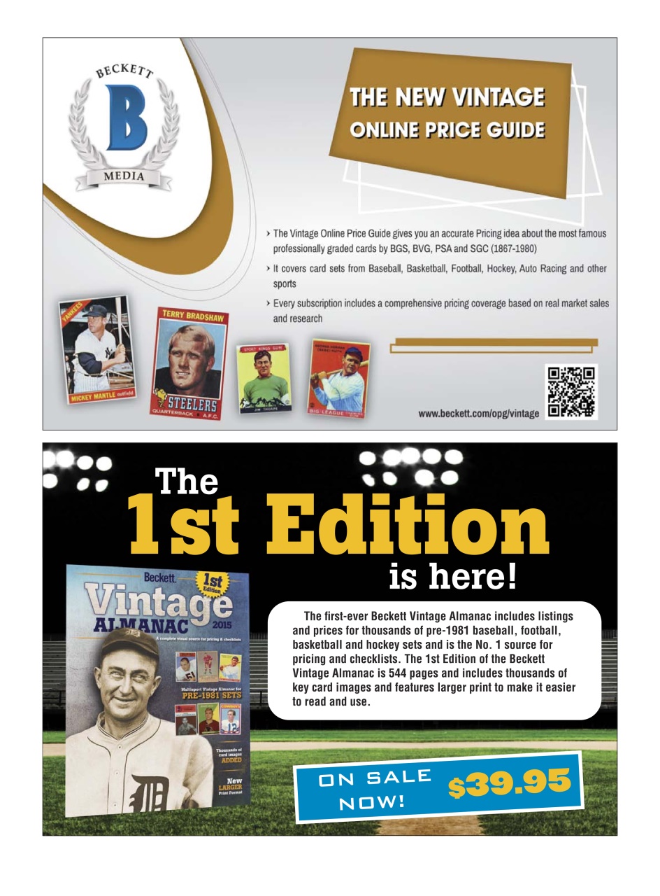 Beckett Baseball Magazine Preview Pages