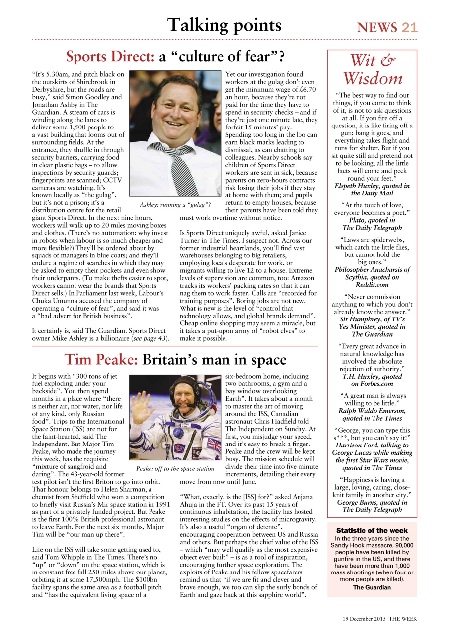 The Week Preview Pages