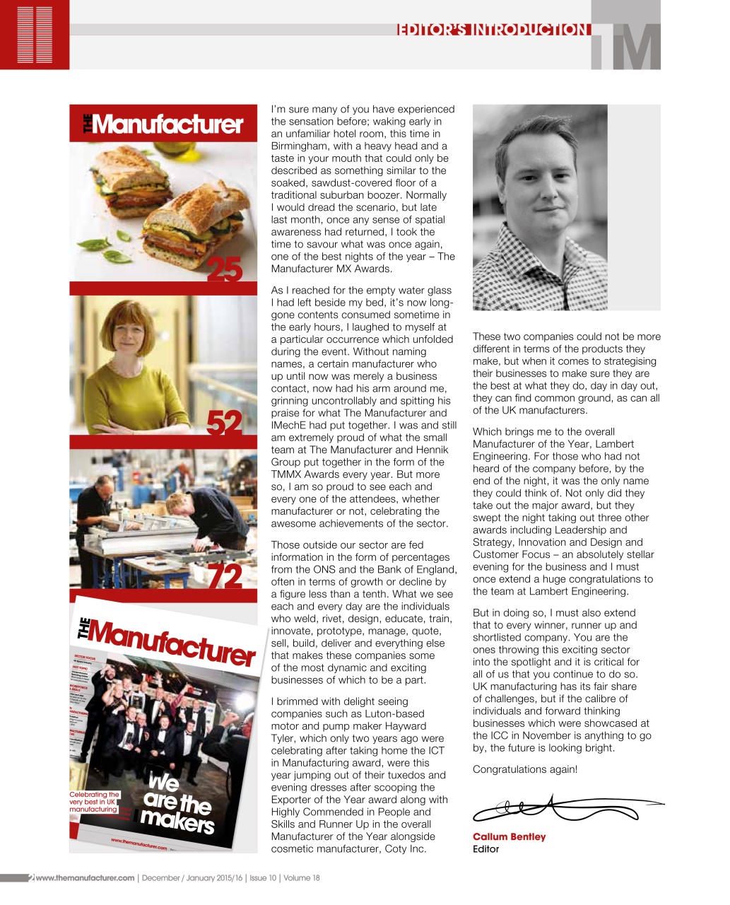 The Manufacturer Preview Pages