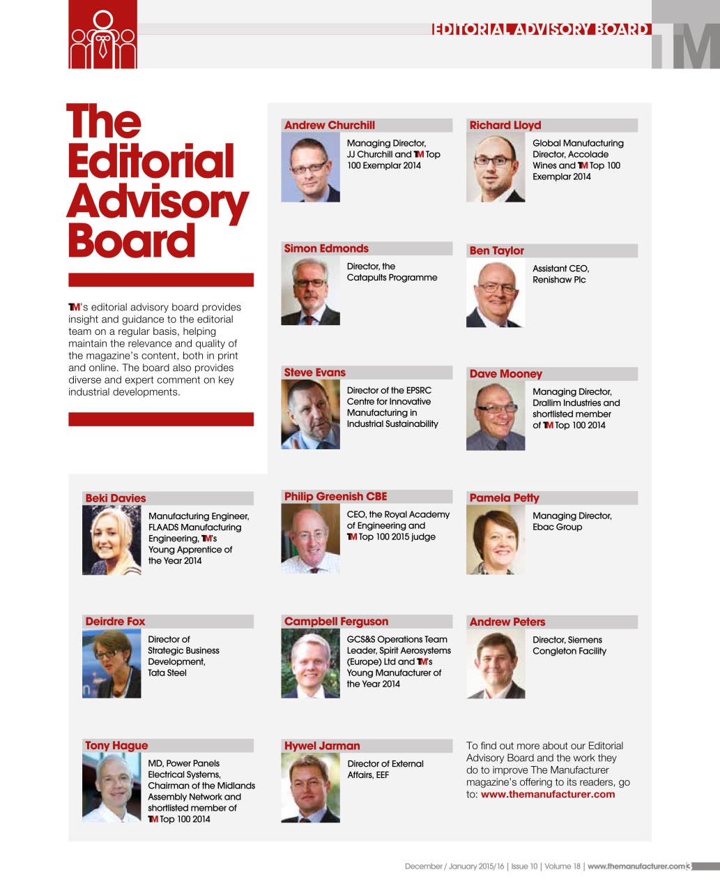 The Manufacturer Preview Pages