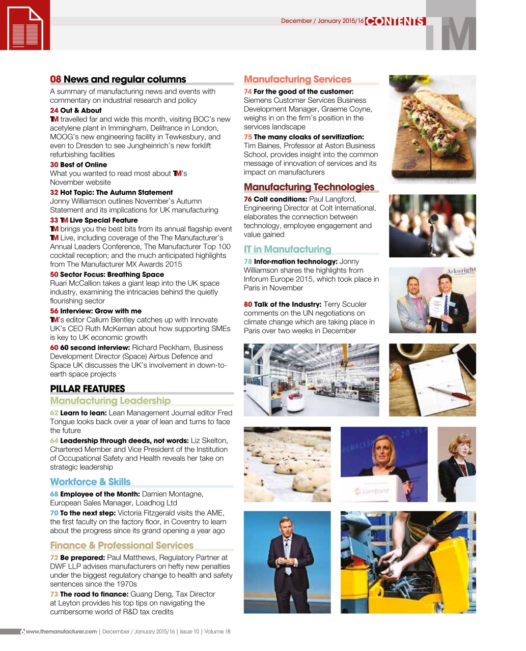 The Manufacturer Preview Pages