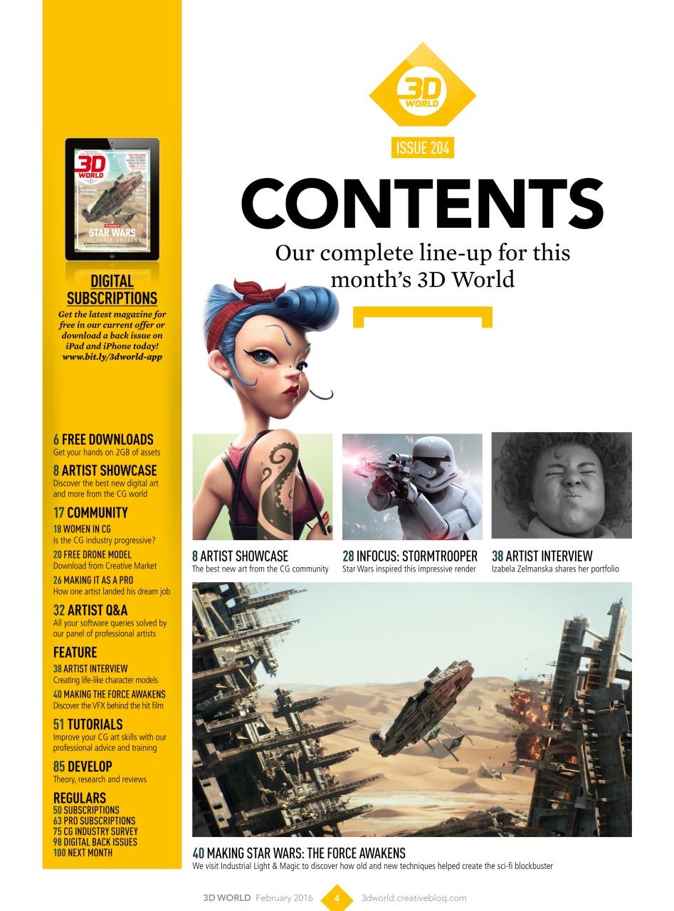 3D World Preview Pages