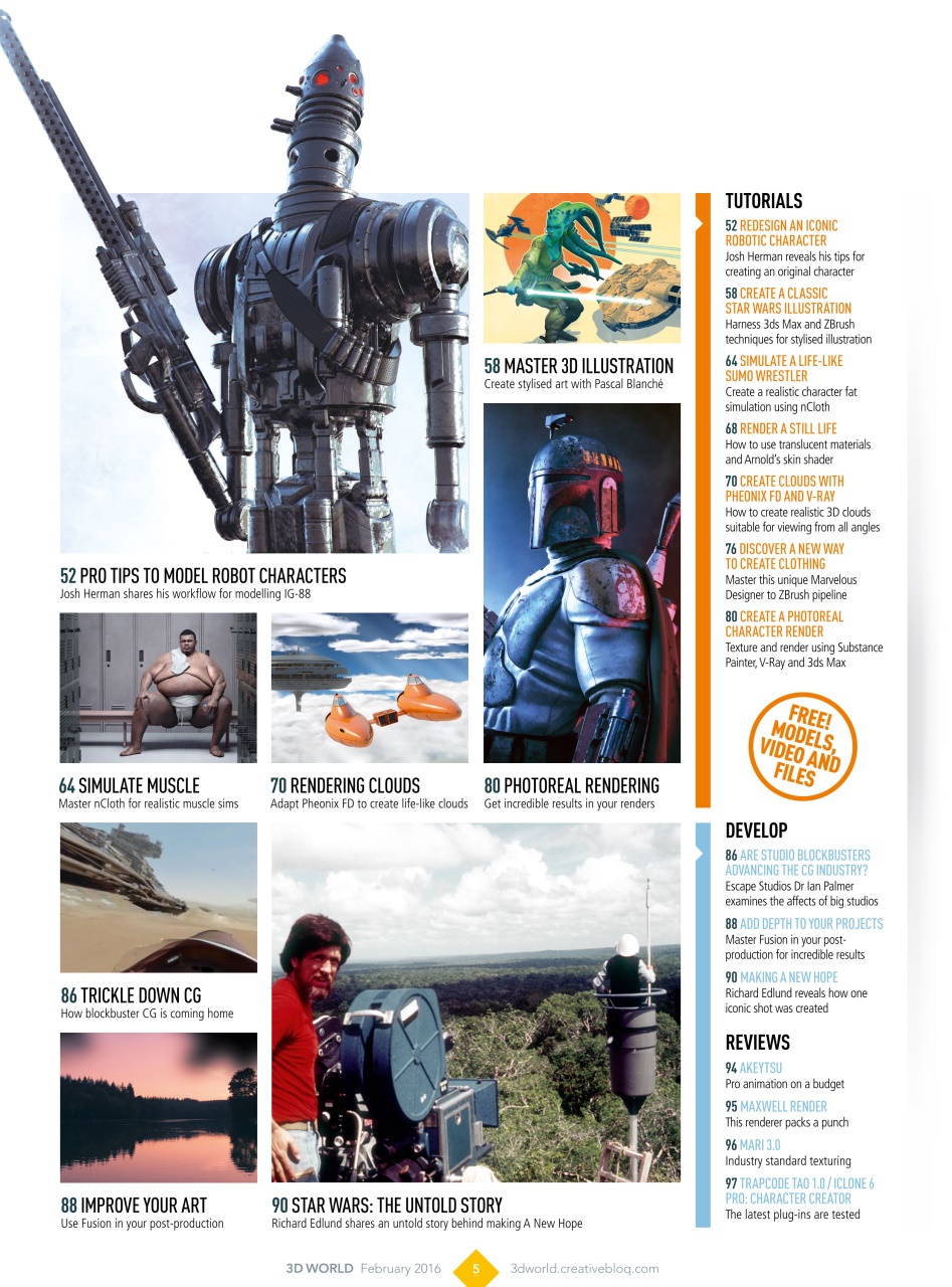 3D World Preview Pages