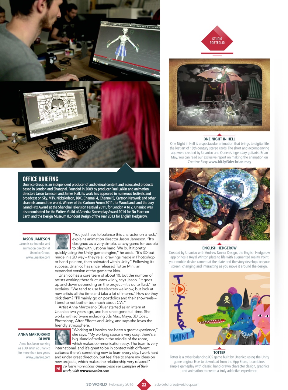 3D World Preview Pages