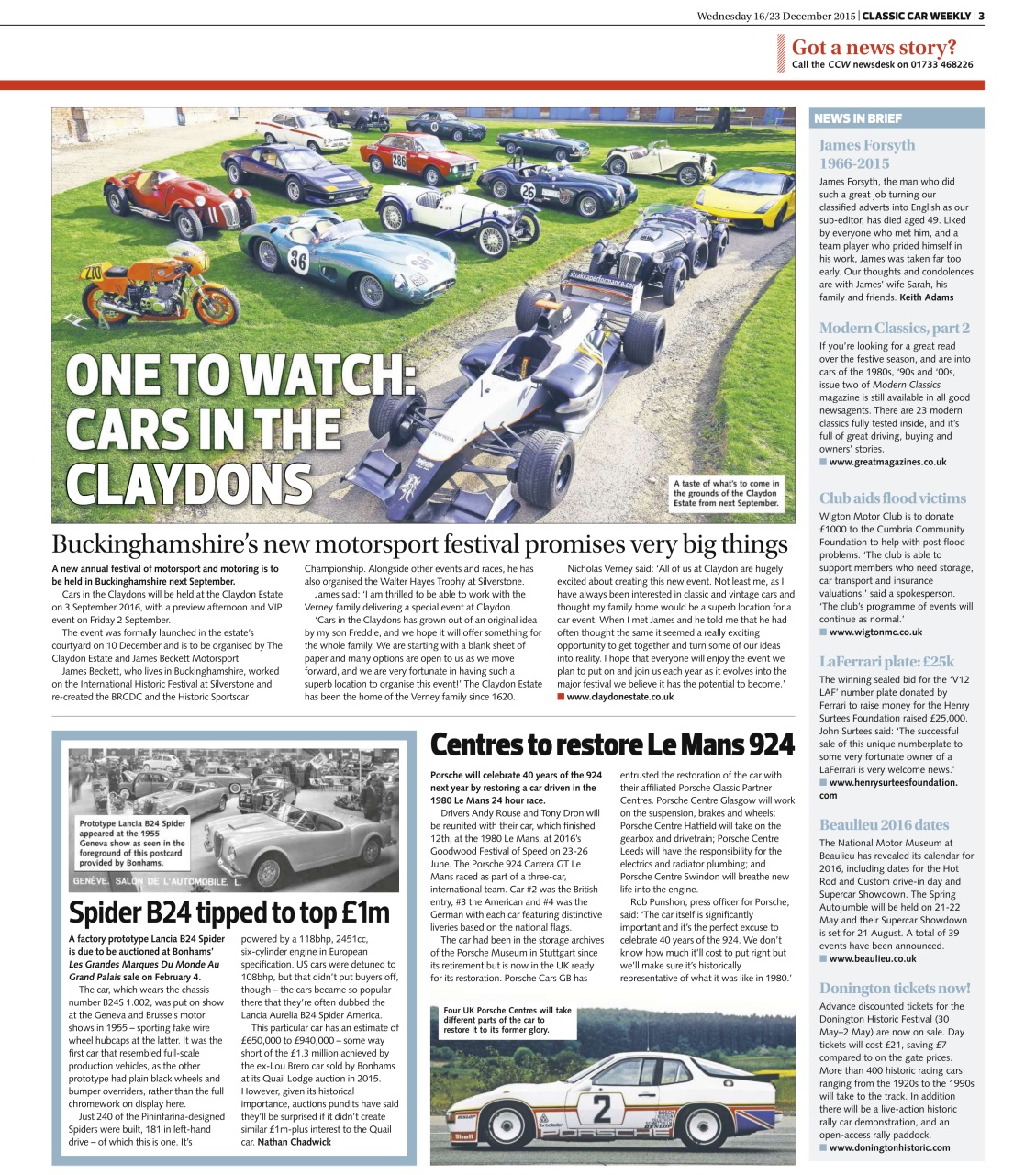 Classic Car Weekly Preview Pages