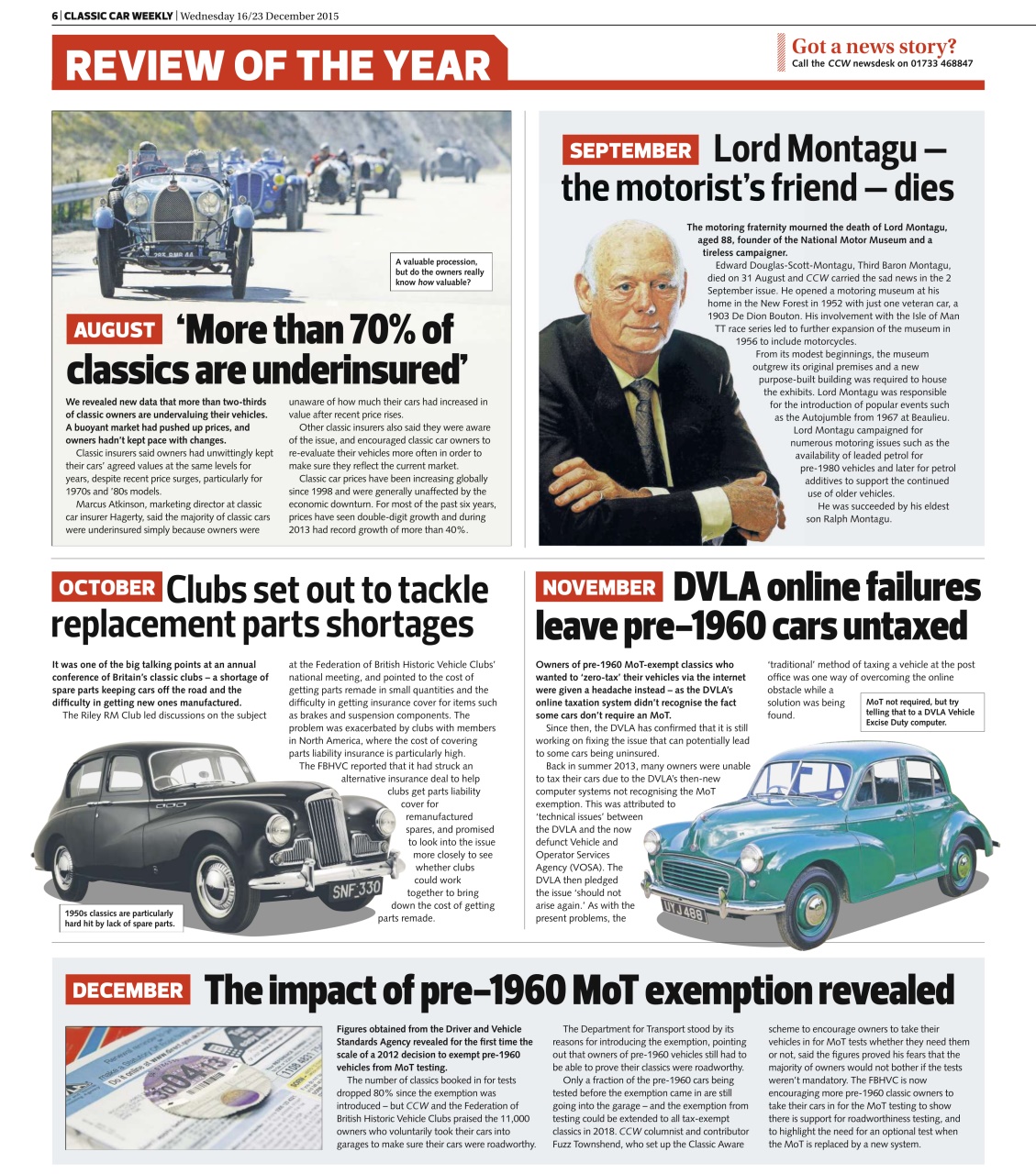 Classic Car Weekly Preview Pages