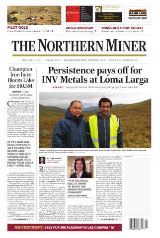 The Northern Miner issue Vol. 101 No. 45