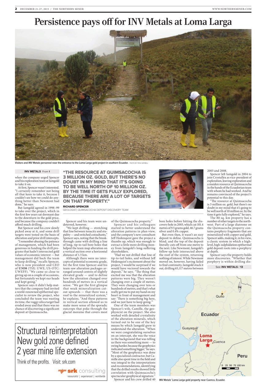 The Northern Miner Preview Pages