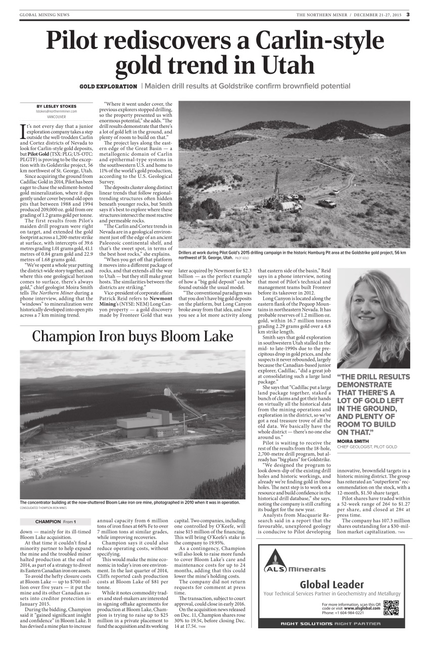 The Northern Miner Preview Pages