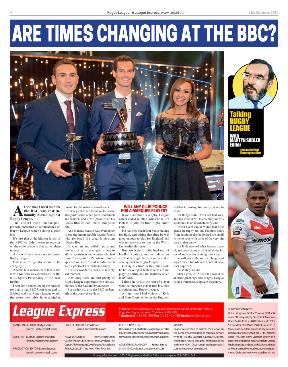 League Express Preview Pages