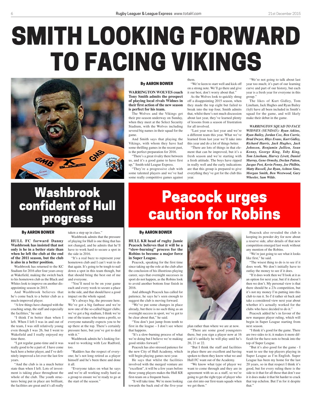 League Express Preview Pages