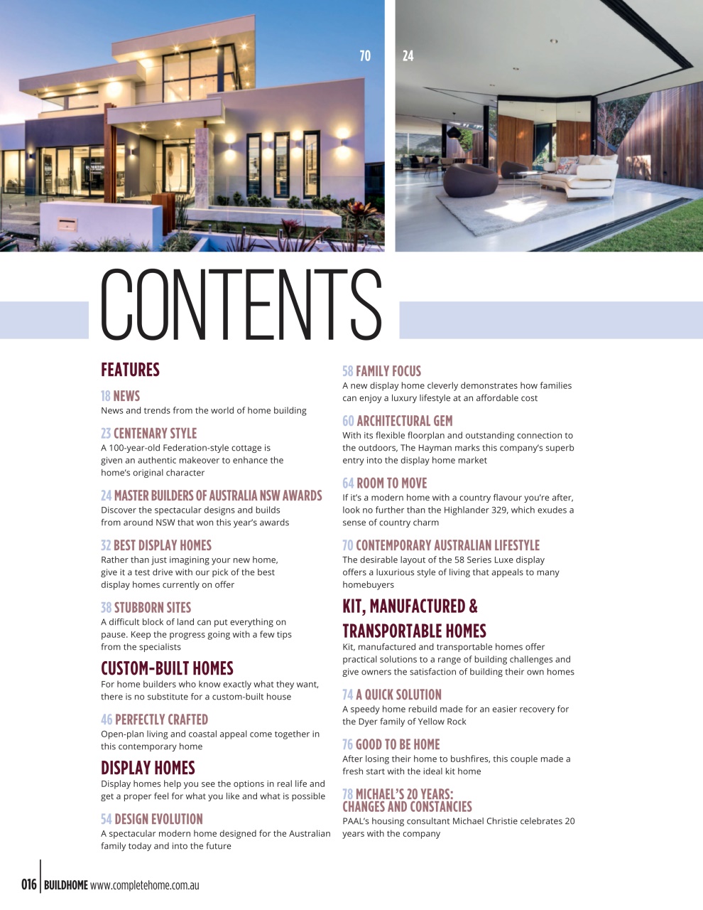 Build Home Preview Pages