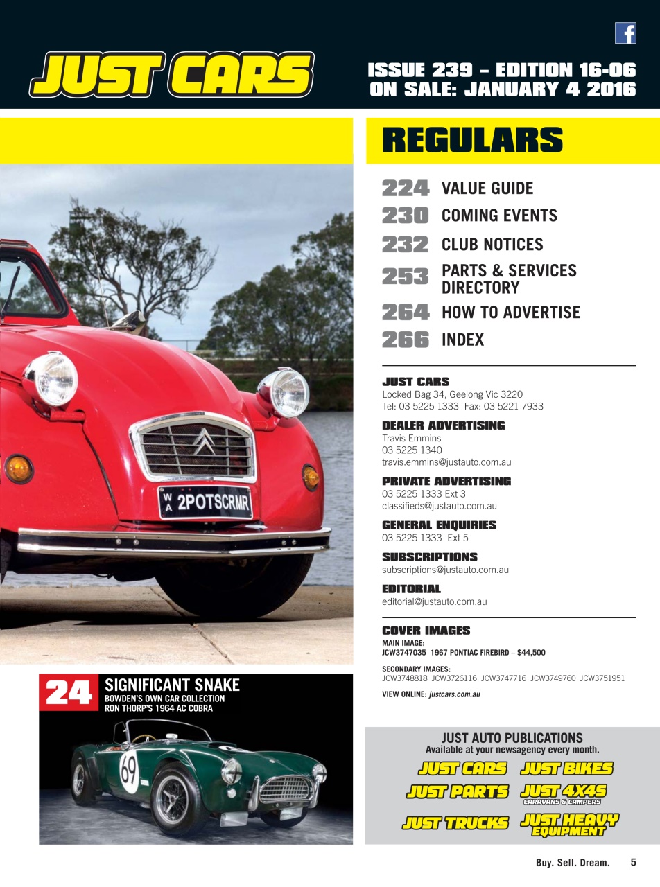 JUST CARS Preview Pages