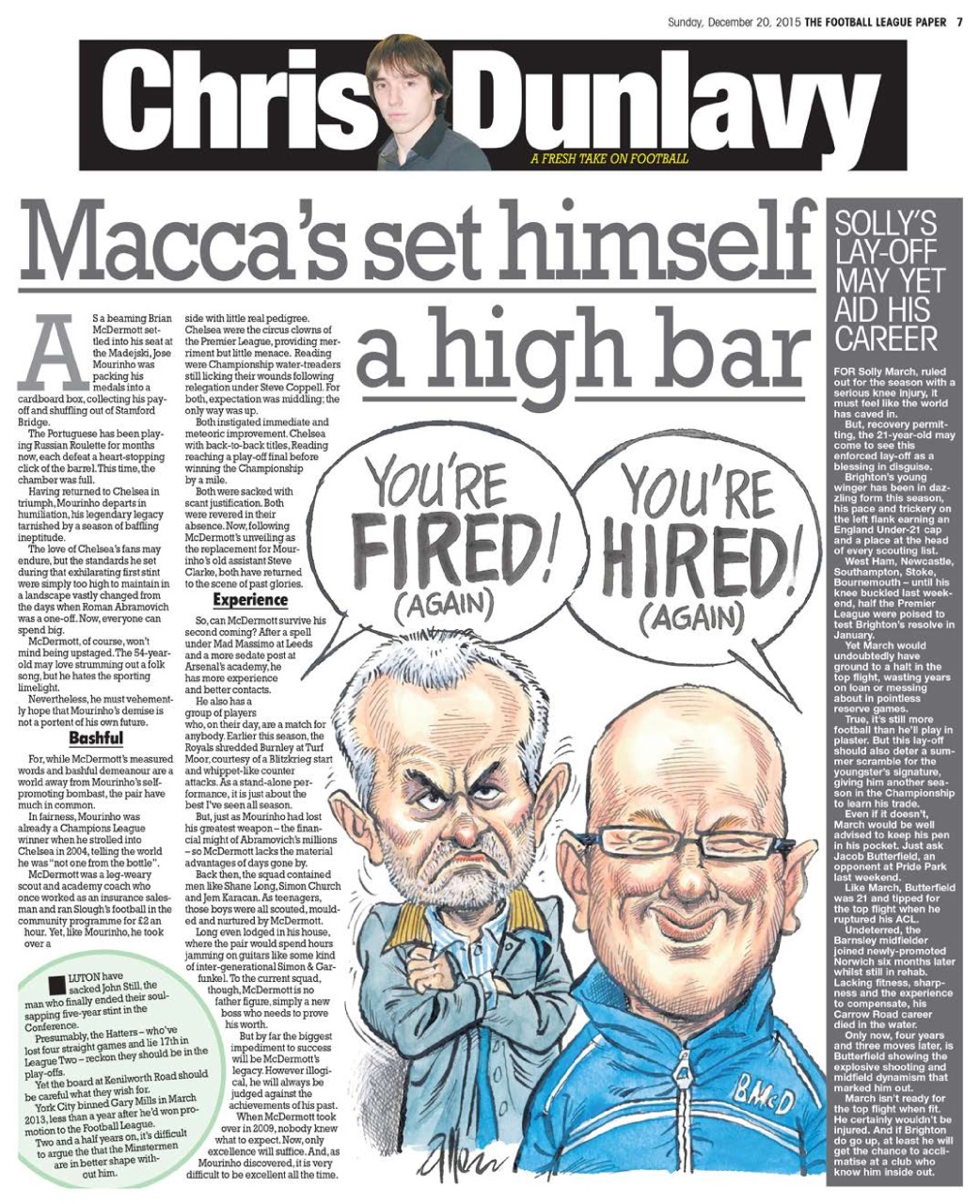 The Football League Paper Preview Pages