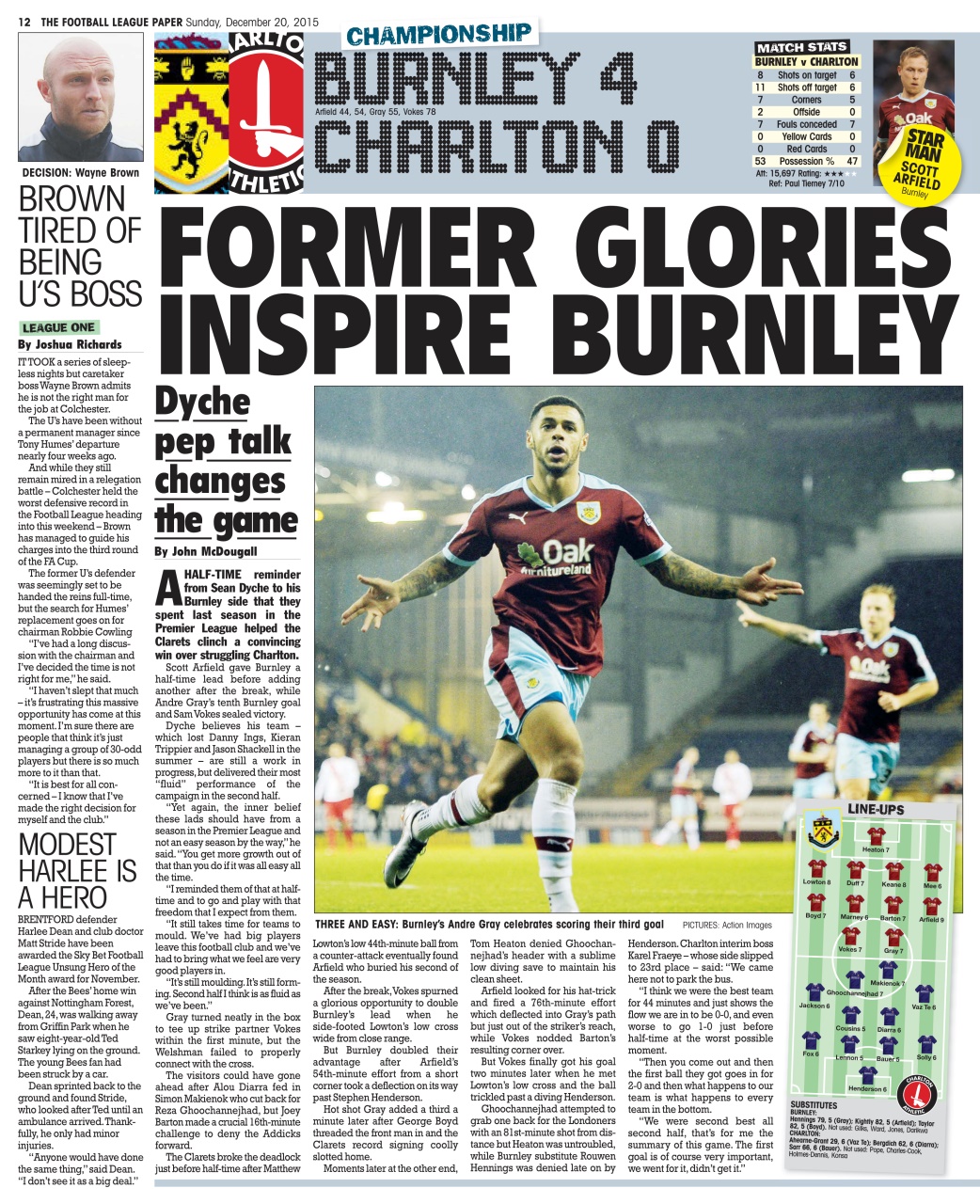 The Football League Paper Preview Pages