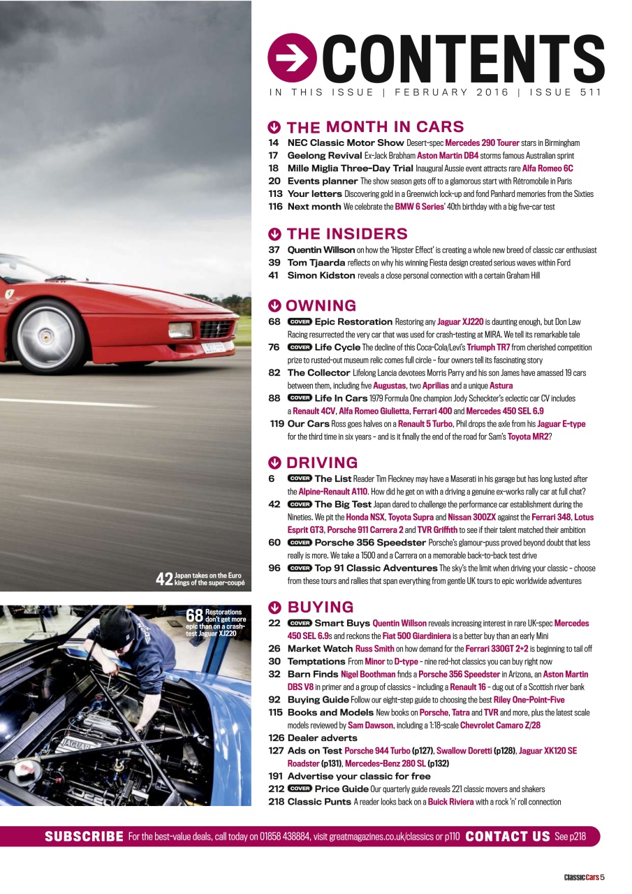 Classic Cars Preview Pages