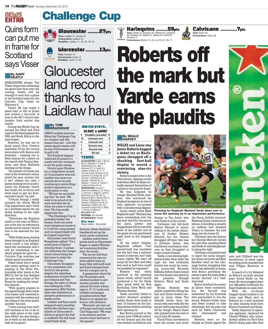 The Rugby Paper Preview Pages
