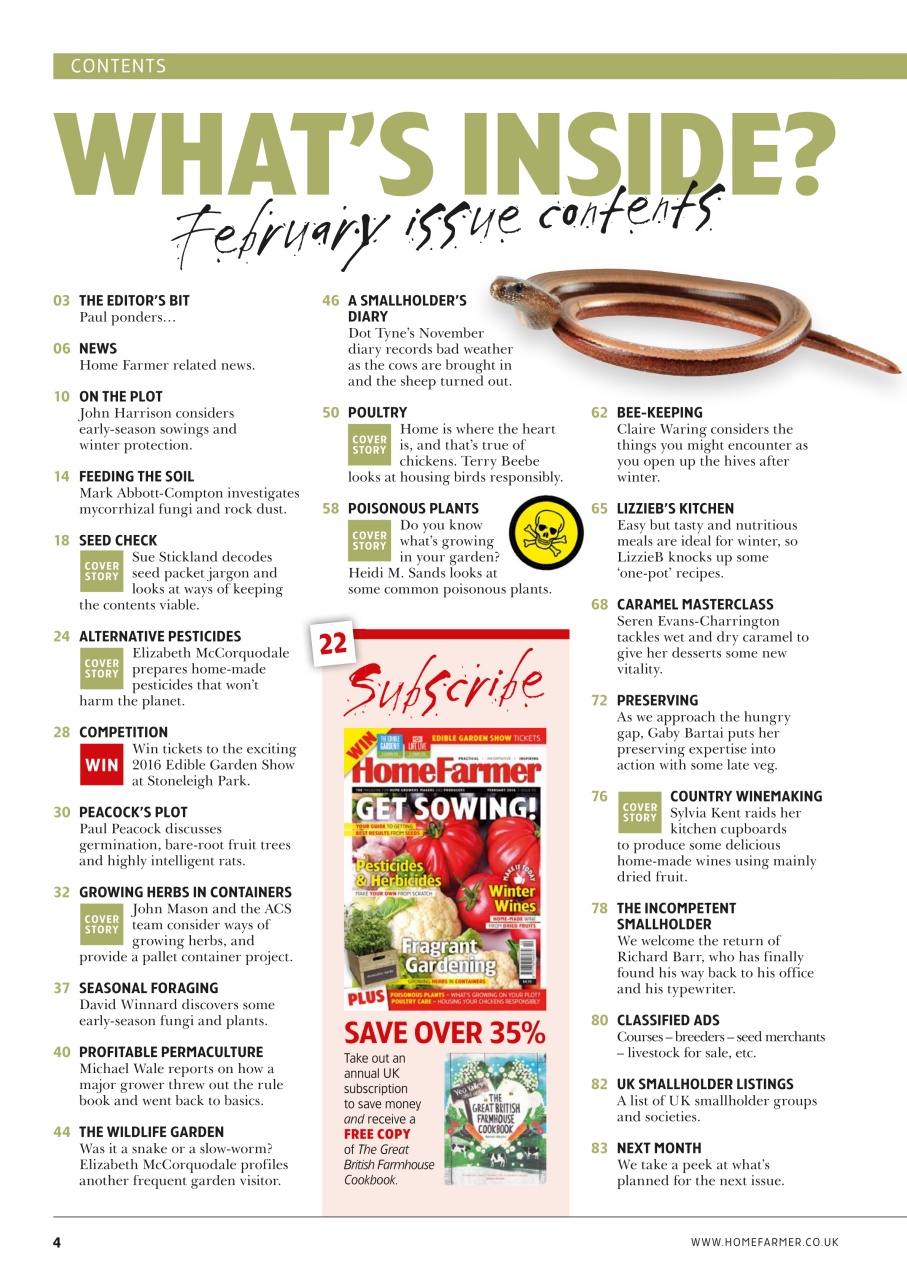 Home Farmer Magazine Preview Pages